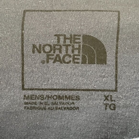 The North Face Shirt Adult XL Blue Graphic Print Logo Short Sleeve Crew Neck - Picture 3 of 6